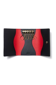 WAVY 6 - Key case [BLACK×RED] / ウェービー6 - 立涌キーケース [ブラック×レッド]