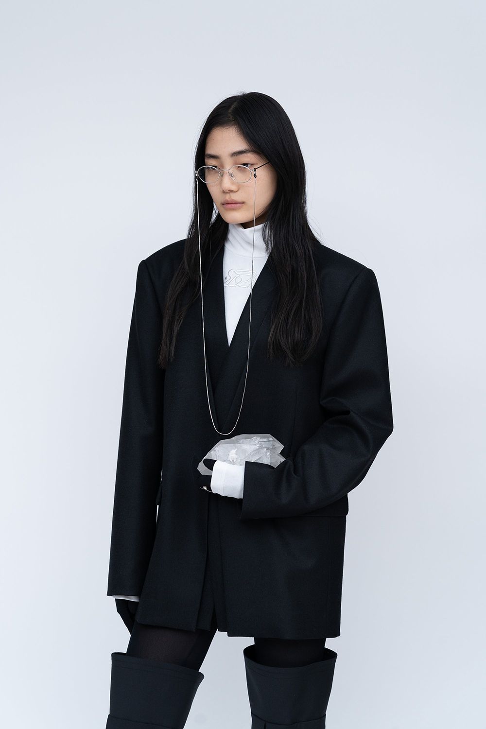 【25AW】Dub Tailored Jacket [black] - ダブルテーラードジャケット [ブラック] / FW25OU01
