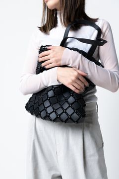 MELISSA MOGU BAG + 52 BY HIKARUMATSUMURA [Black] / メリッサモグバッグ + 52バイヒカルマツムラ [ブラック]