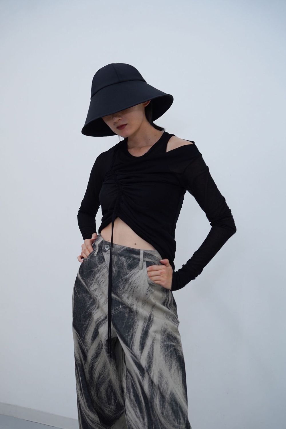 【24SS】Poil Bleach Denim [black]  - ポワルブリーチデニム [ブラック] / SS24BT07