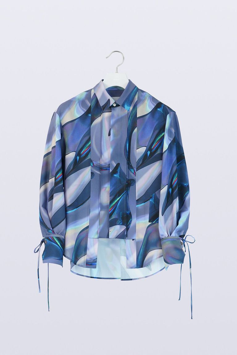 HATRA - 【ラスト1点 / 23SS】Alias Flow Shirt Oyster [dark 