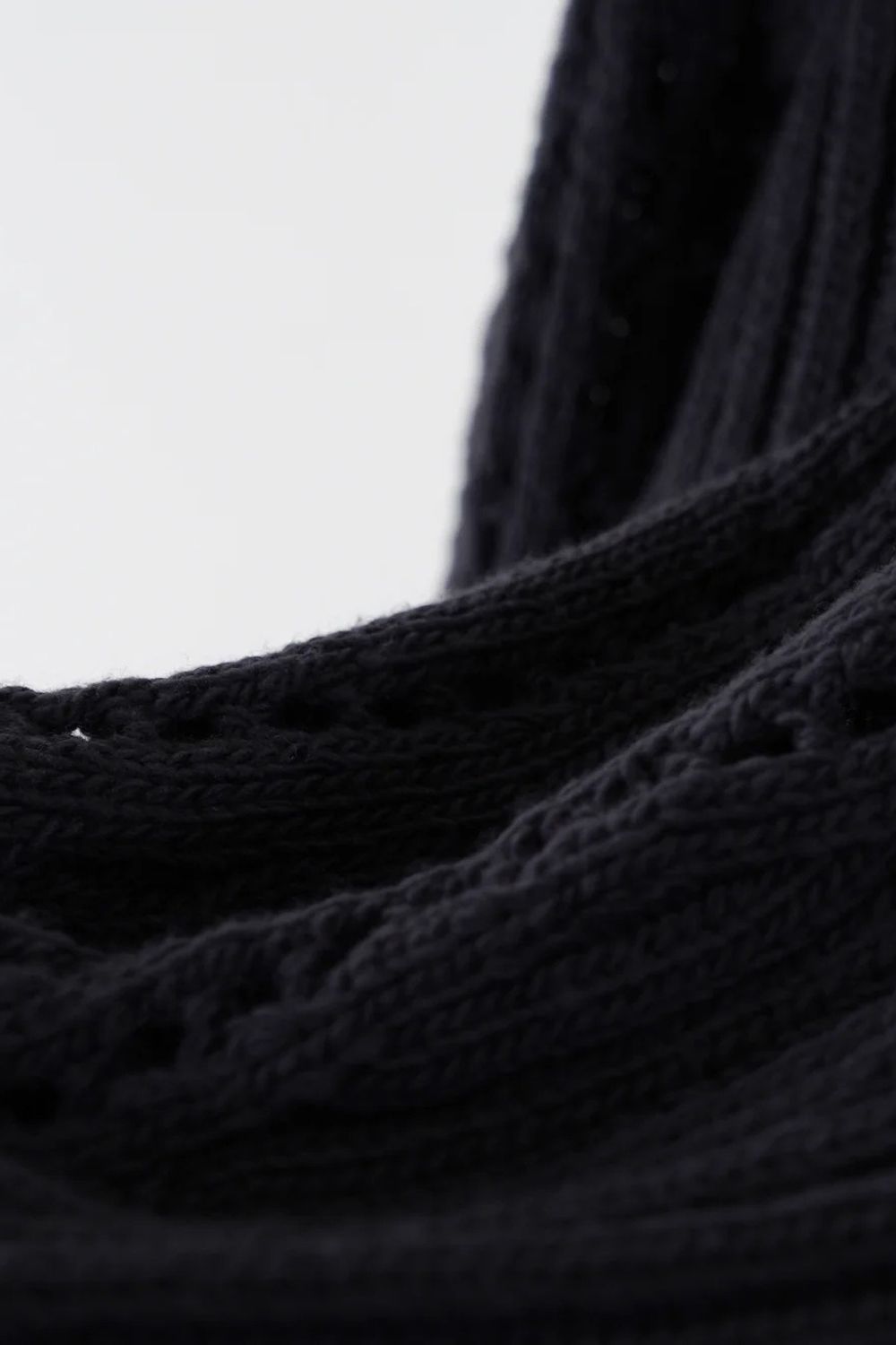 【アーカイブ展 / 1.18まで】Allele Cable Sweater [charcoal] - アレルケーブルセーター [チャコール] / FW25KN05