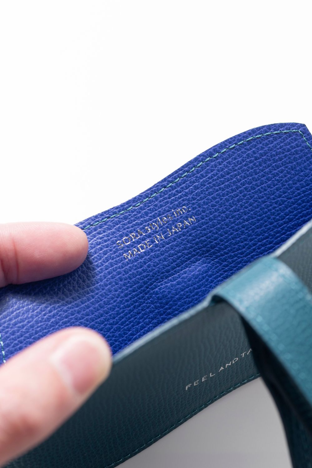 glasses case [D.green×blue] / グラスケース [ダークグリーン×ブルー]