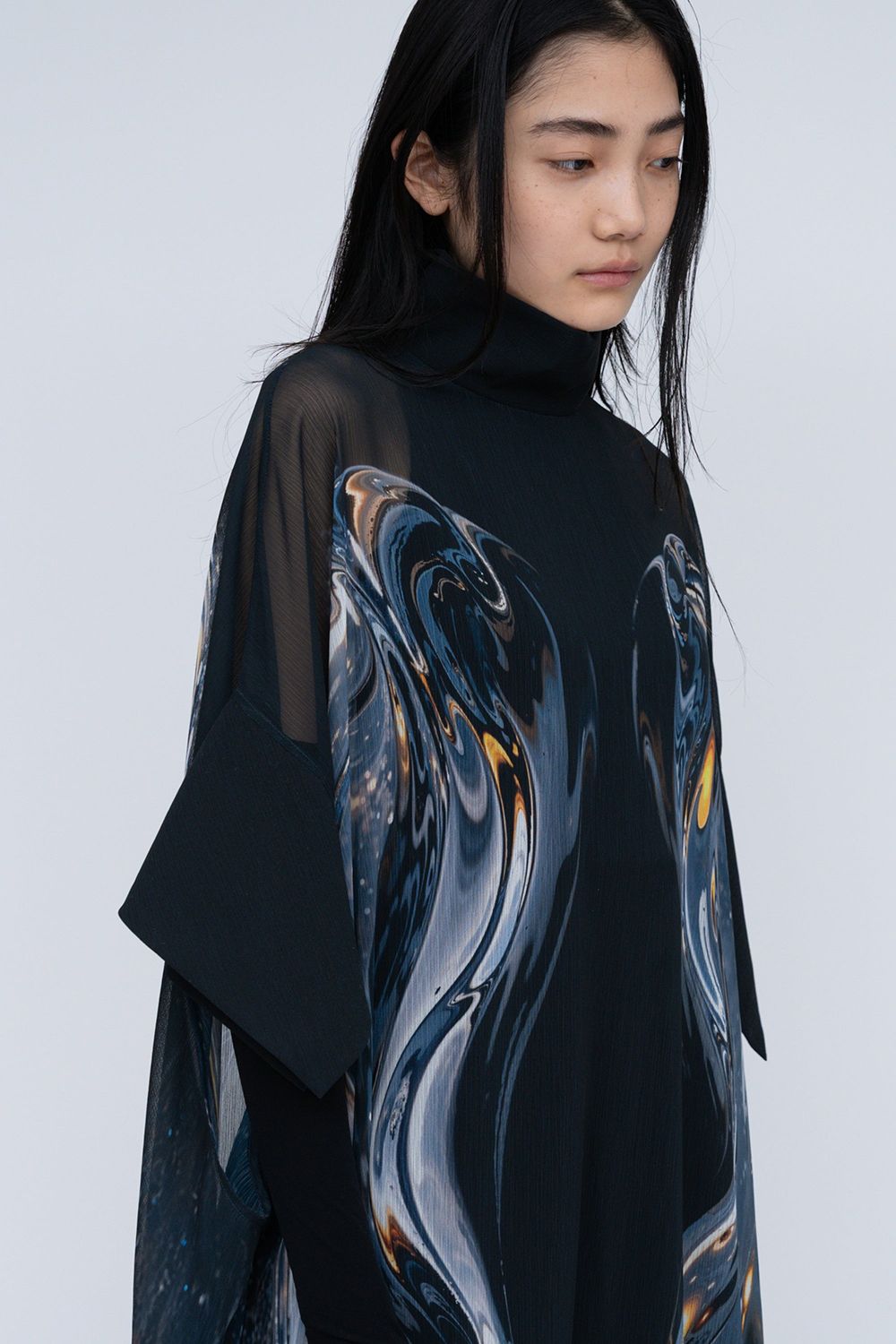 【25AW】Phenomenal Sheer Robe [black] - フェノメナルシアーローブ [ブラック] / FW25RO01