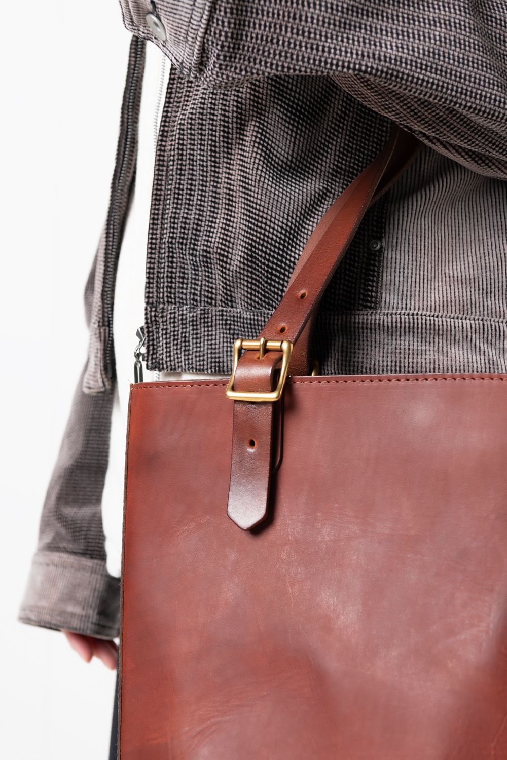【ラスト1点 / 25SS】LEATHER TRAVEL TOTE BAG - HEIGHT [CAMEL] | トラベル トートバッグ (ハイト) / キャメル
