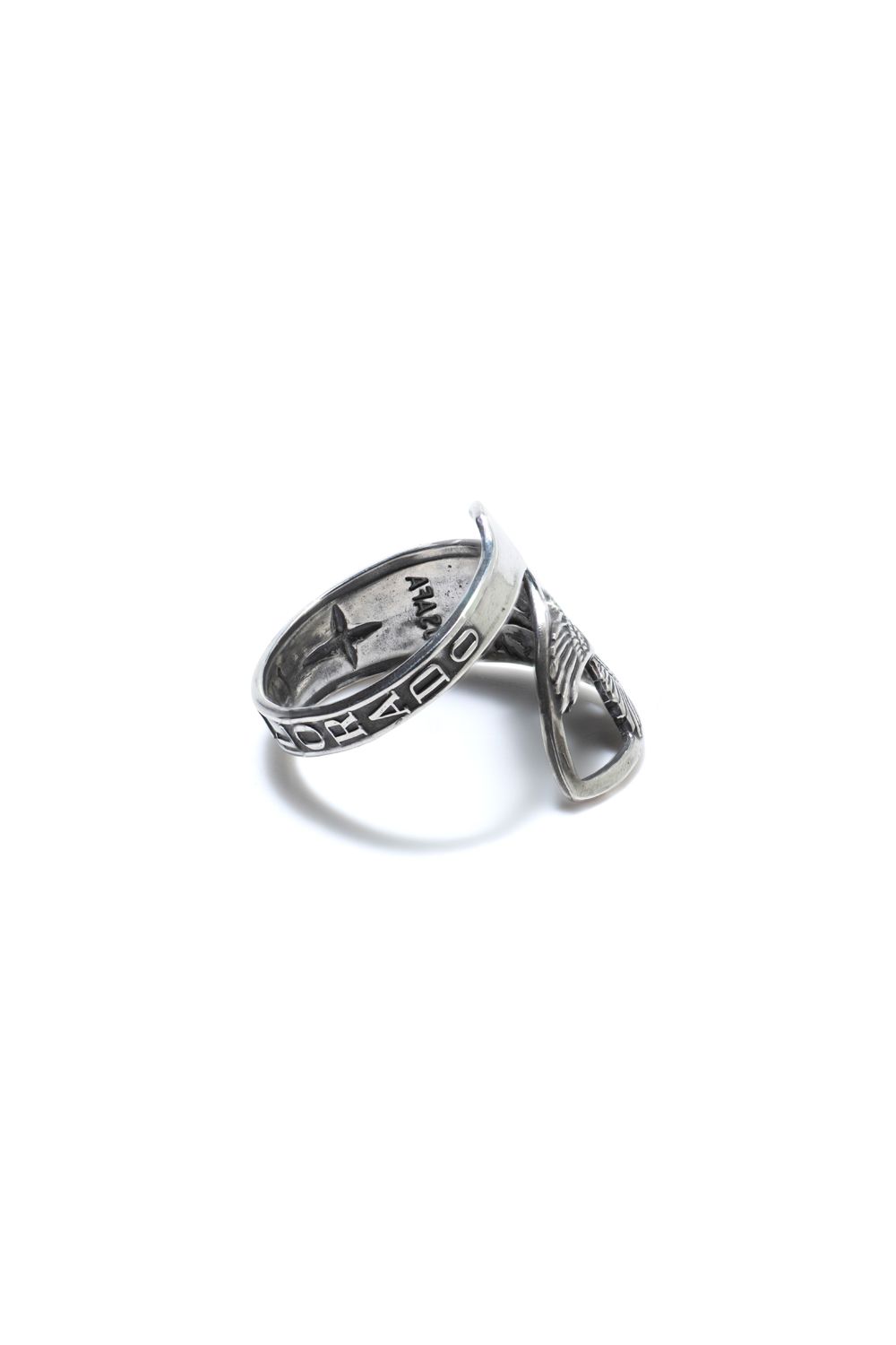【1点もの】EAGLE TWIST SPOON RING / イーグルツイストスプーンリング [OX]