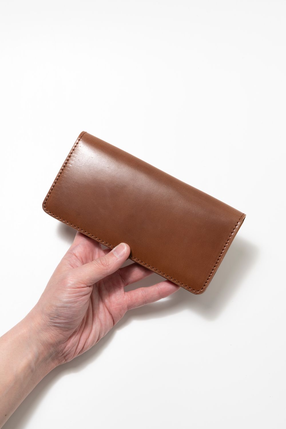 【ラスト1点】LEATHER GARRISON LONG WALLET [BOURBON] | シェルコードバン ロングウォレット / バーボン
