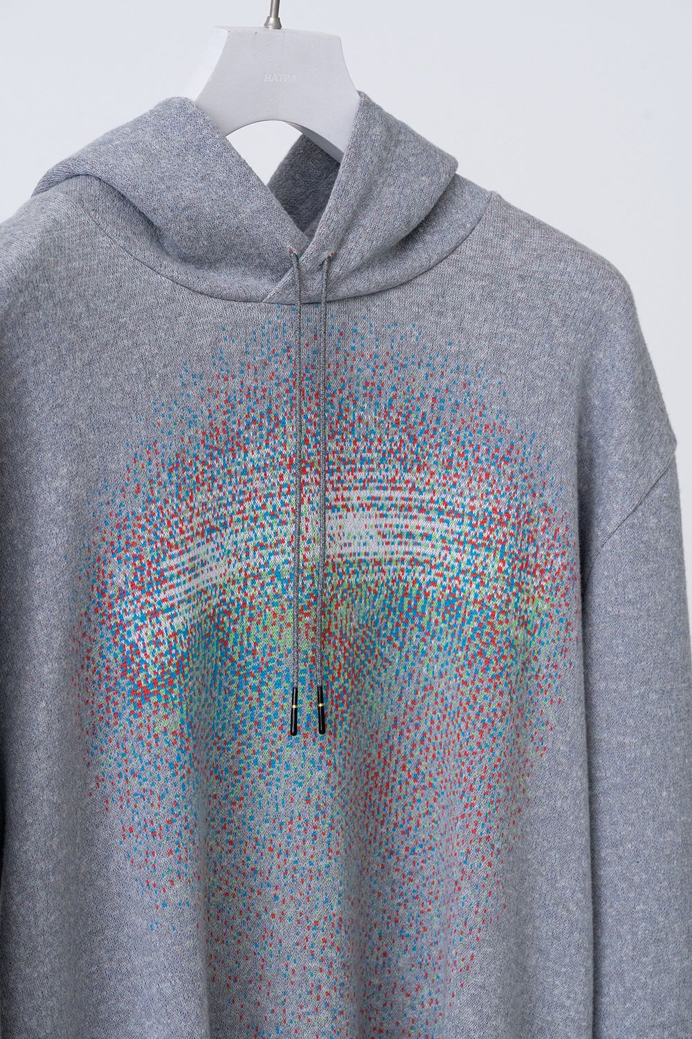 【26AW / 予約受付中】Photon Knit Hoodie [grey] - フォトンニットフーディ [グレー] / FW26KN02