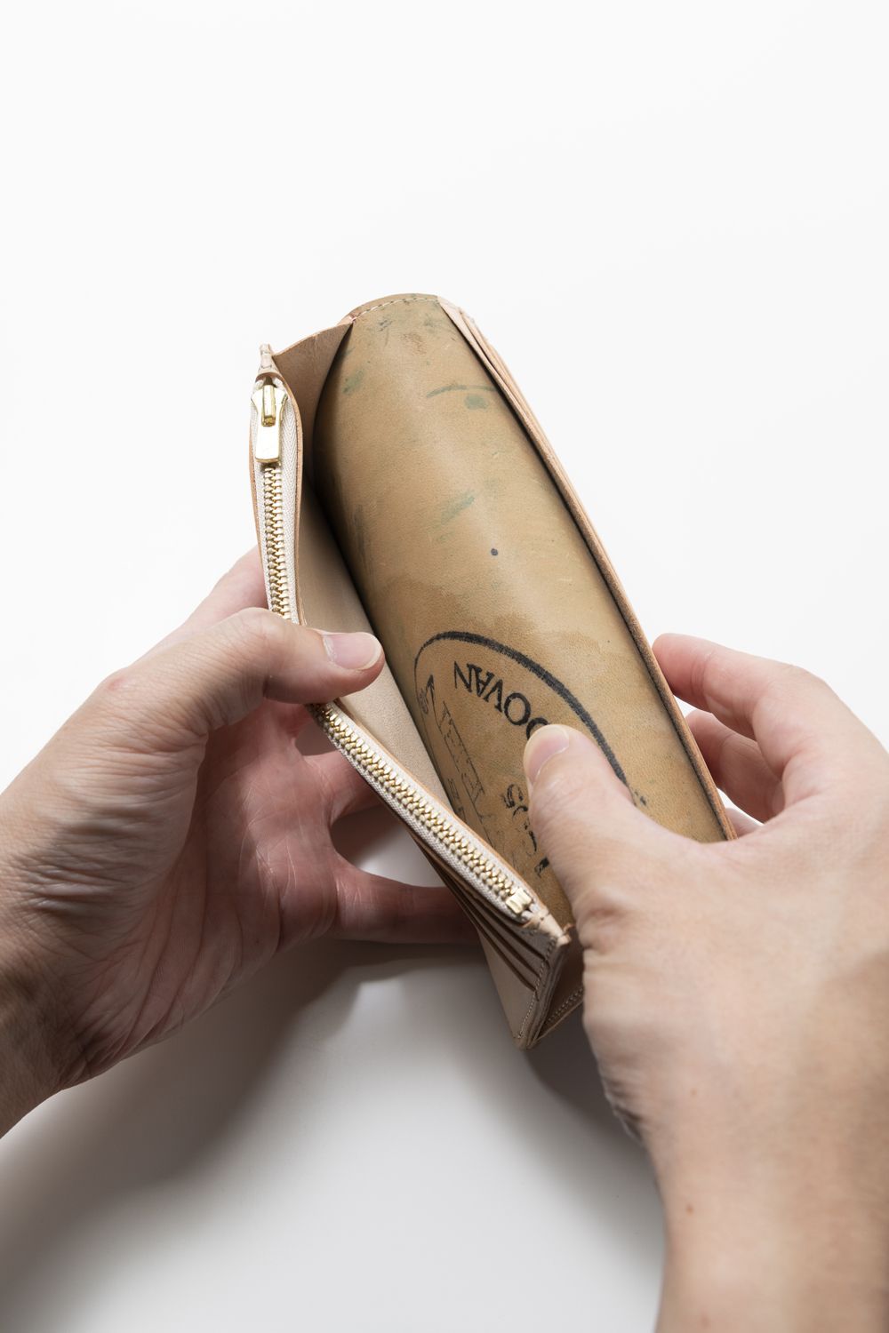 LEATHER GARRISON LONG WALLET [GREEN] | シェルコードバン ロングウォレット / グリーン