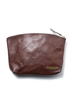 【26SS / 予約受付中】LEATHER TRAVEL PORCH [BROWN] | トラベルポーチ / ブラウン
