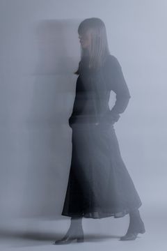 【24AW】CHILI PEPPER レースシアードレス [Black]