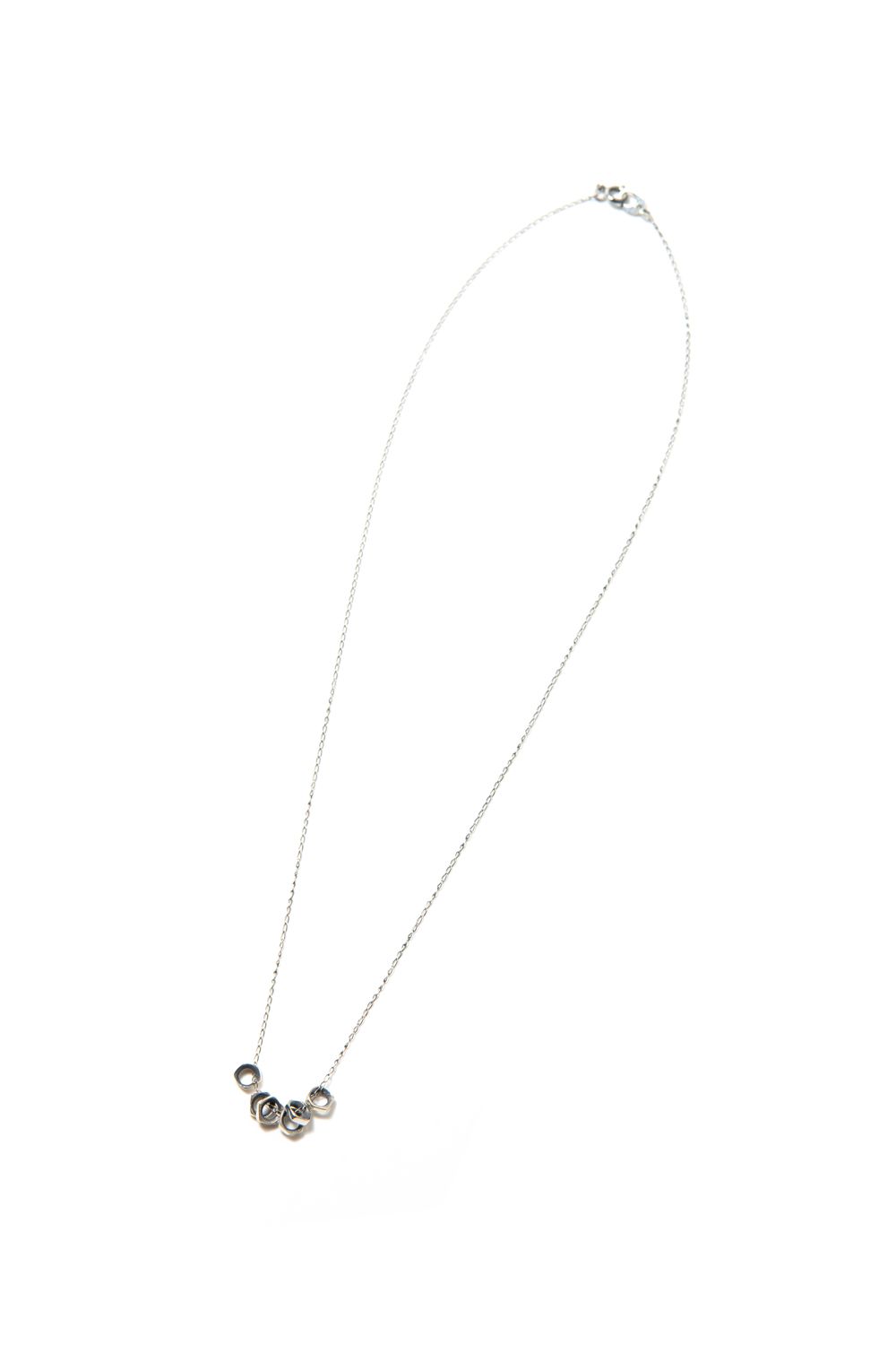 【ラスト1点】ROCK BEADs NECKRACE2 POLYGON OX / ロックビーズネックレス2 ポリゴン [シルバー]