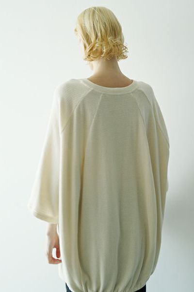 【25SS】ballon t-shirt [CREAM]｜バルーンTシャツ / vu-cut-003