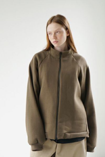 【24AW】fleece blouson [OLIVE] - フリースブルゾン [オリーブ] / vu-cut-010