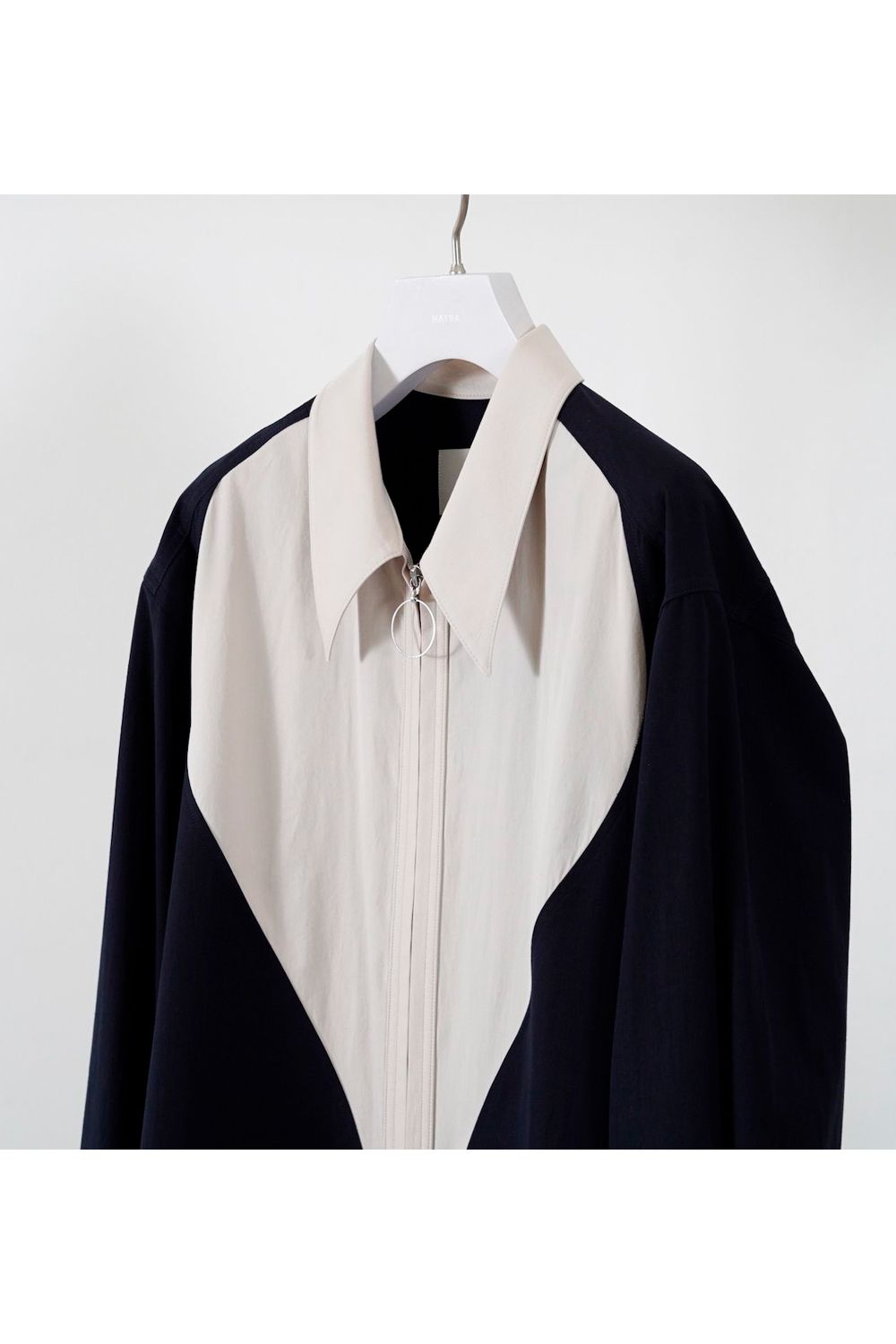 【24AW】Heart Shirt [ivory-navy] - ハートシャツ [アイボリー-ネイビー] / AW24SH02
