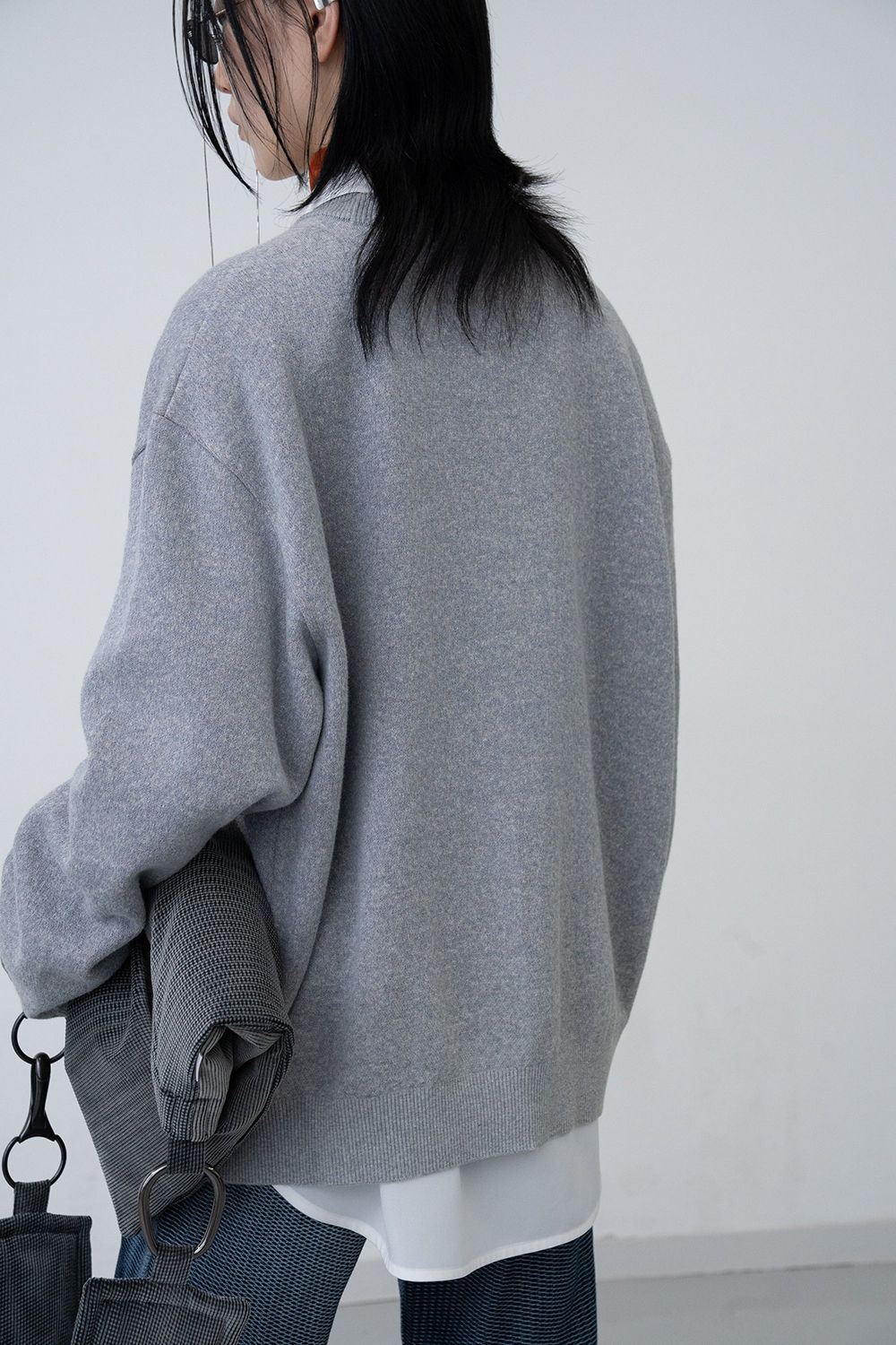 【26AW / 予約受付中】Photon Knit Sweater [grey] - フォトンニットセーター [グレー] / FW26KN01