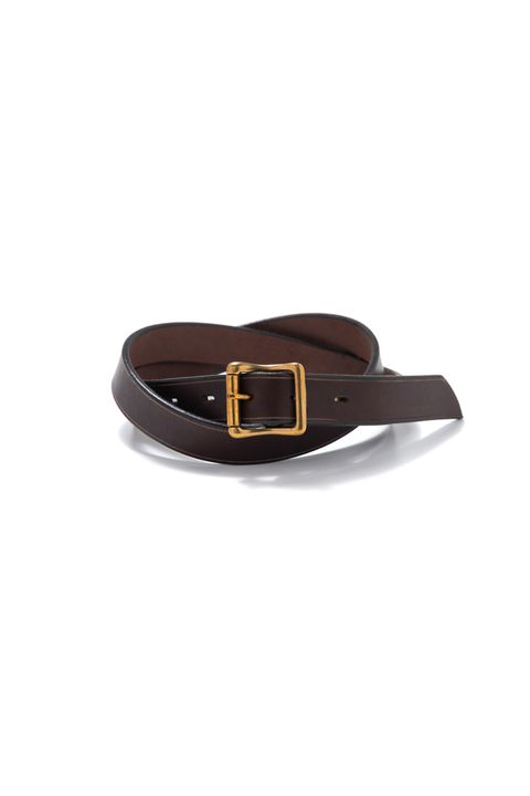 【26SS】LEATHER GARRISON BELT - NARROW [BROWN] | レザーギャリソンベルト / ブラウン