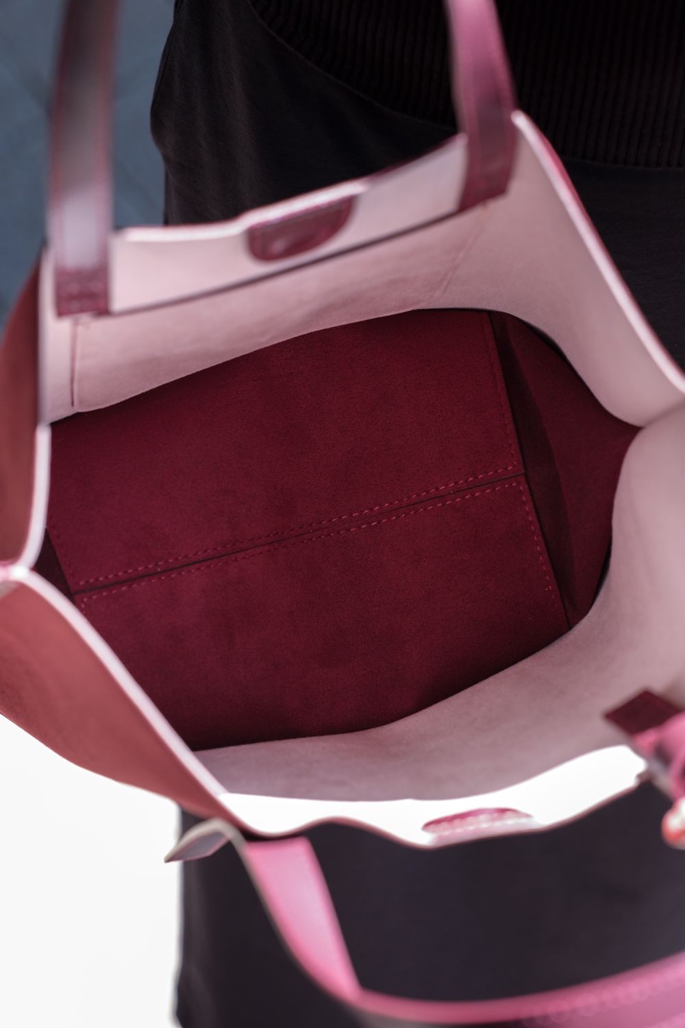 flat bag - tote [bordeaux] / フラットバッグトート [ボルドー]