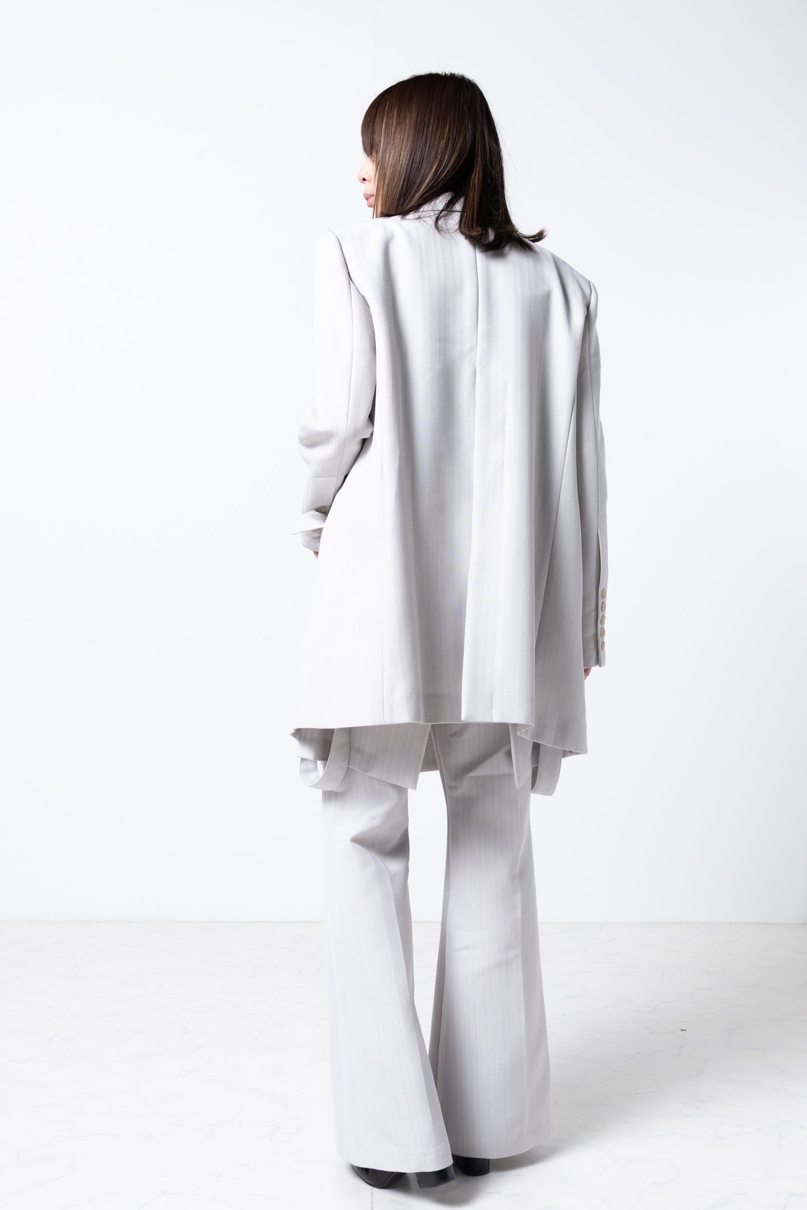 【ラスト1点 / 24SS】へリンボンベントジャケット [Graige,Yellowblack]