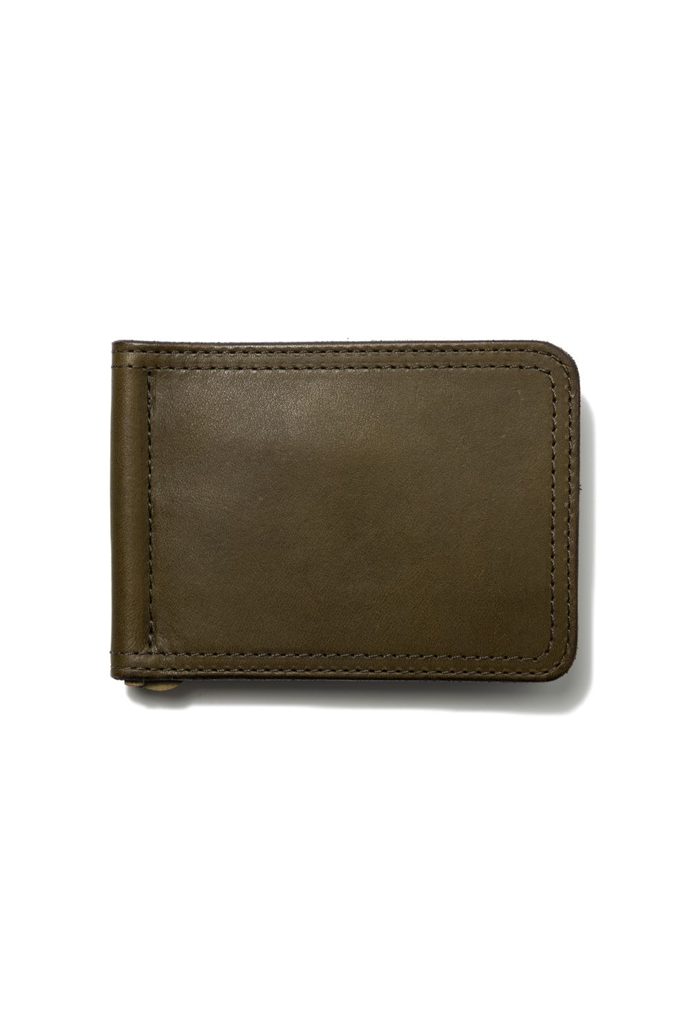 【ラスト1点 / 24AW】レザーボヤージュマネークリップ [オリーブ] / LEATHER VOYAGE MONEY CLIP [VERDE]