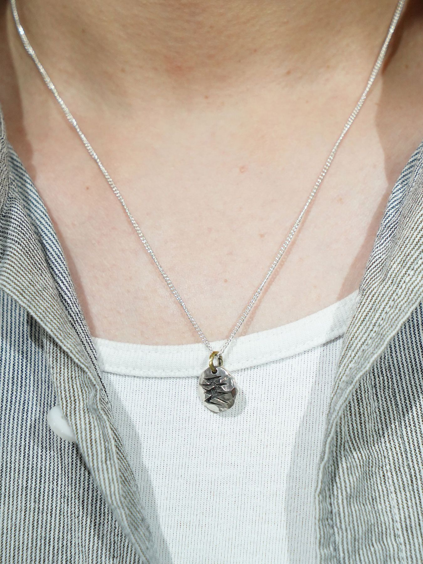 【予約品 10月26日(日) 締切】FLASH"E"NECKLACE / ネックレス / SILVER