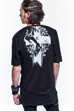 《予約品》 DolmanV-Neck T-Shirts Tシャツ BEA TENJIKU / Black 【kiryuyrik】 1月入荷予定