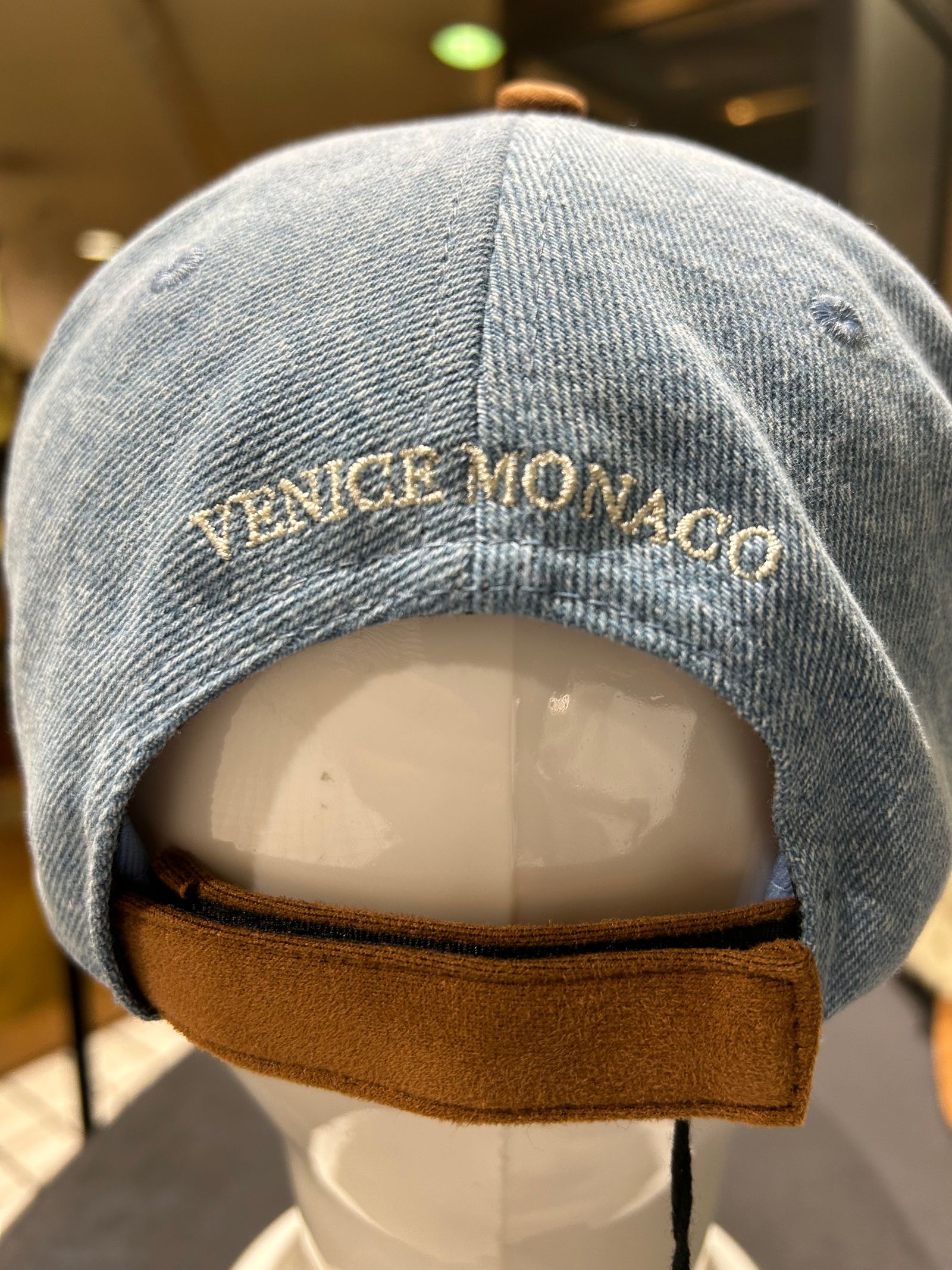 デニム刺繍入りBB CAP ライトインディゴブルー【 backside club 】バックサイドクラブ
