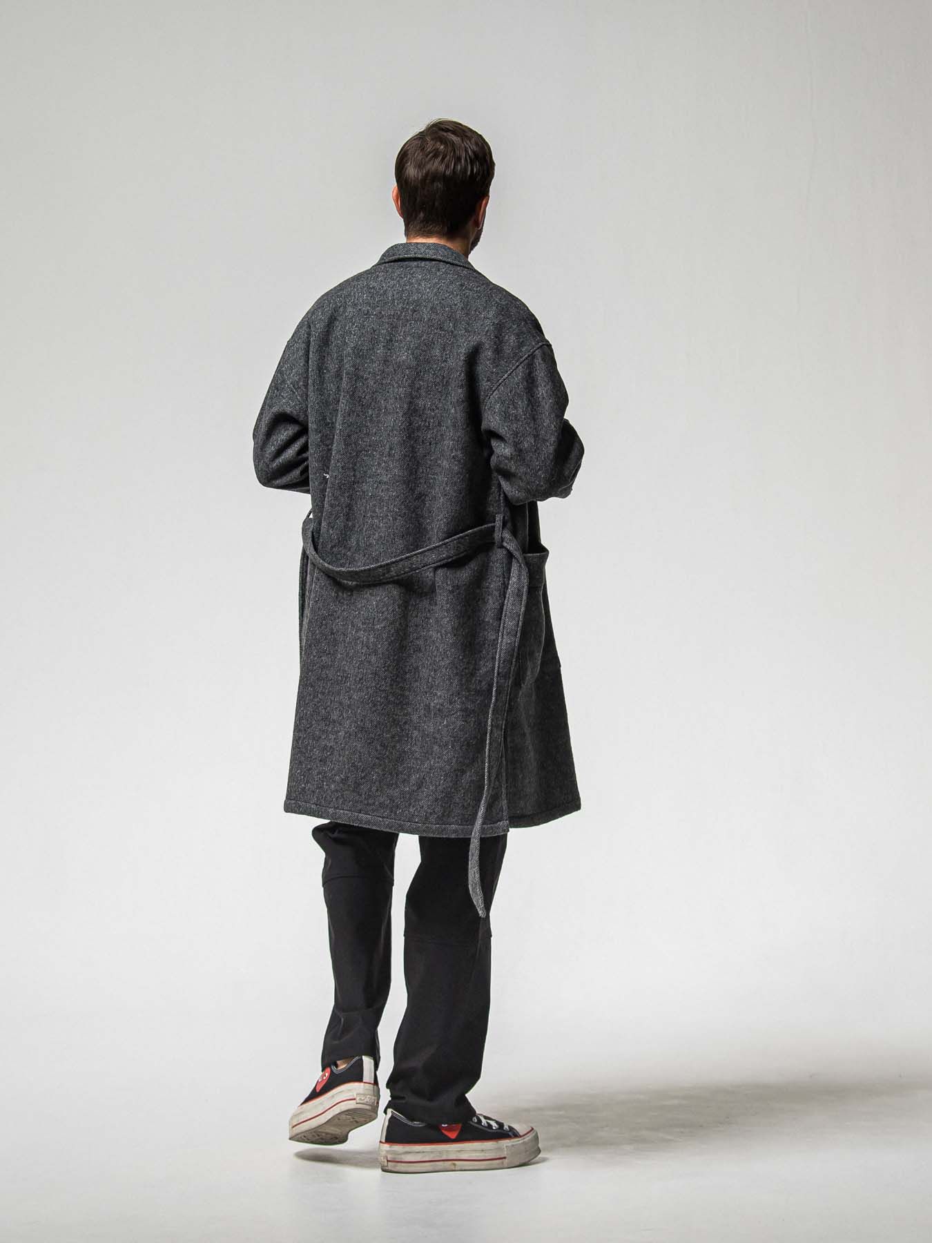 【予約品 】GOWN OVER COAT / ガウンオーバーコート / グレー