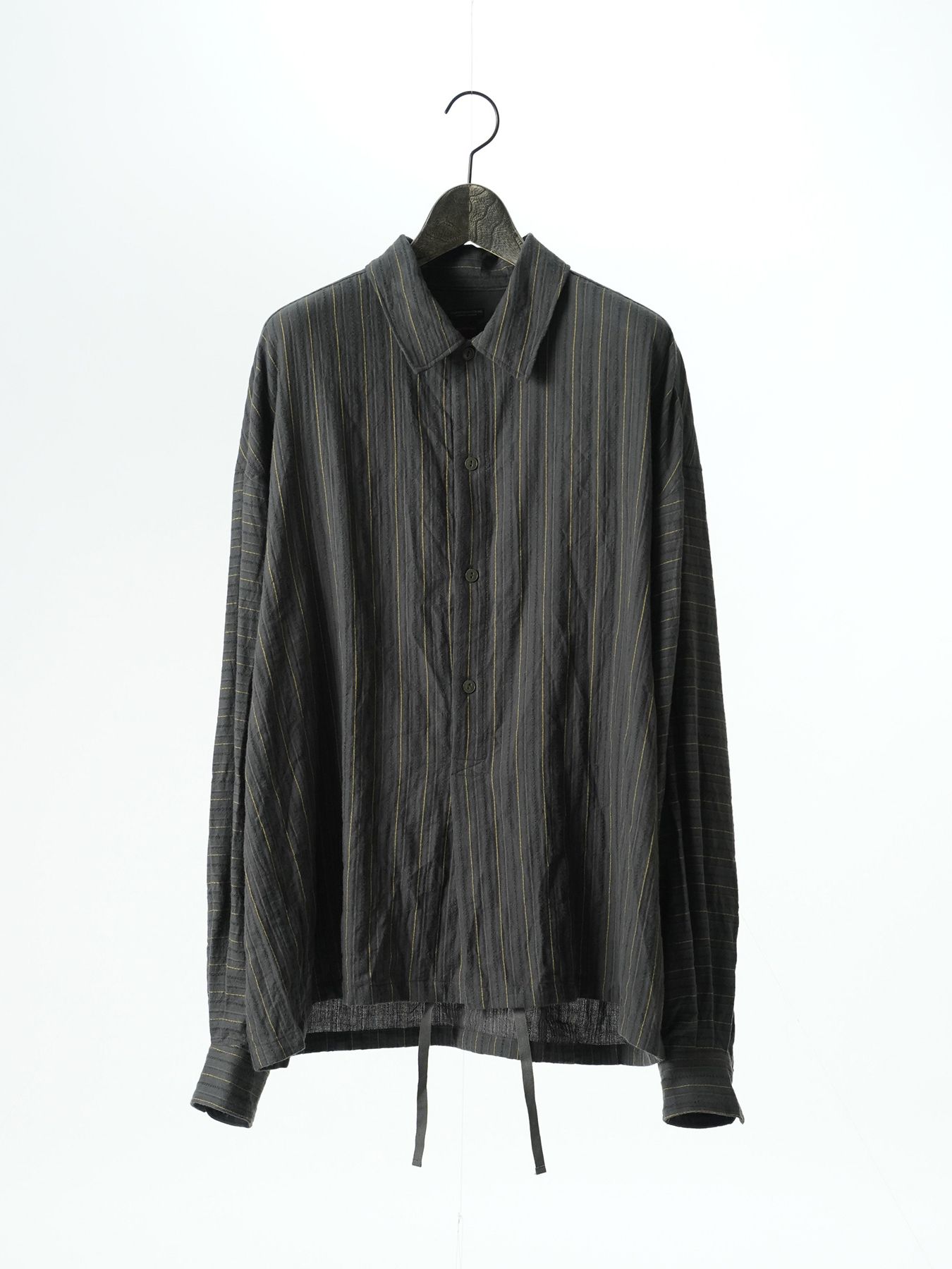 【予約品 5月27日(水) 締切】BRUSH-PULLOVERSHIRTS / オーバーシャツ / ダークブラウン