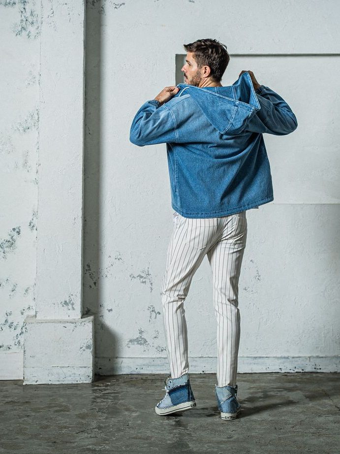 《予約11月17日19時締め》 CHRIS EASY  PANTS / イージーパンツ / ホワイト・ストライプ