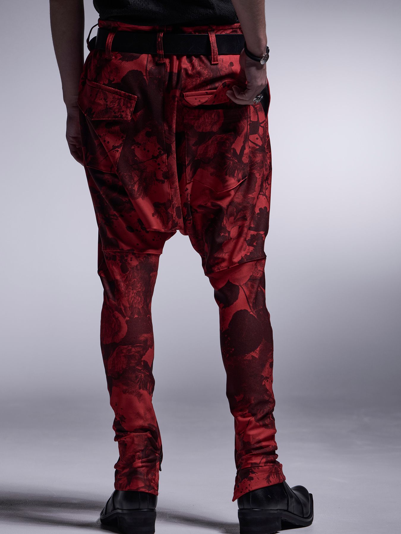【予約品 】Sarrouel Pants / サルエルパンツ / ブラック&レッド