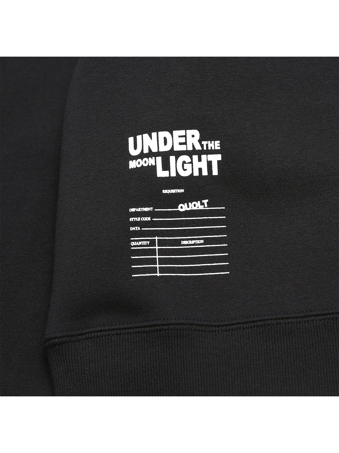 SWEAT CARDIGAN / BLACK【QUOLT】