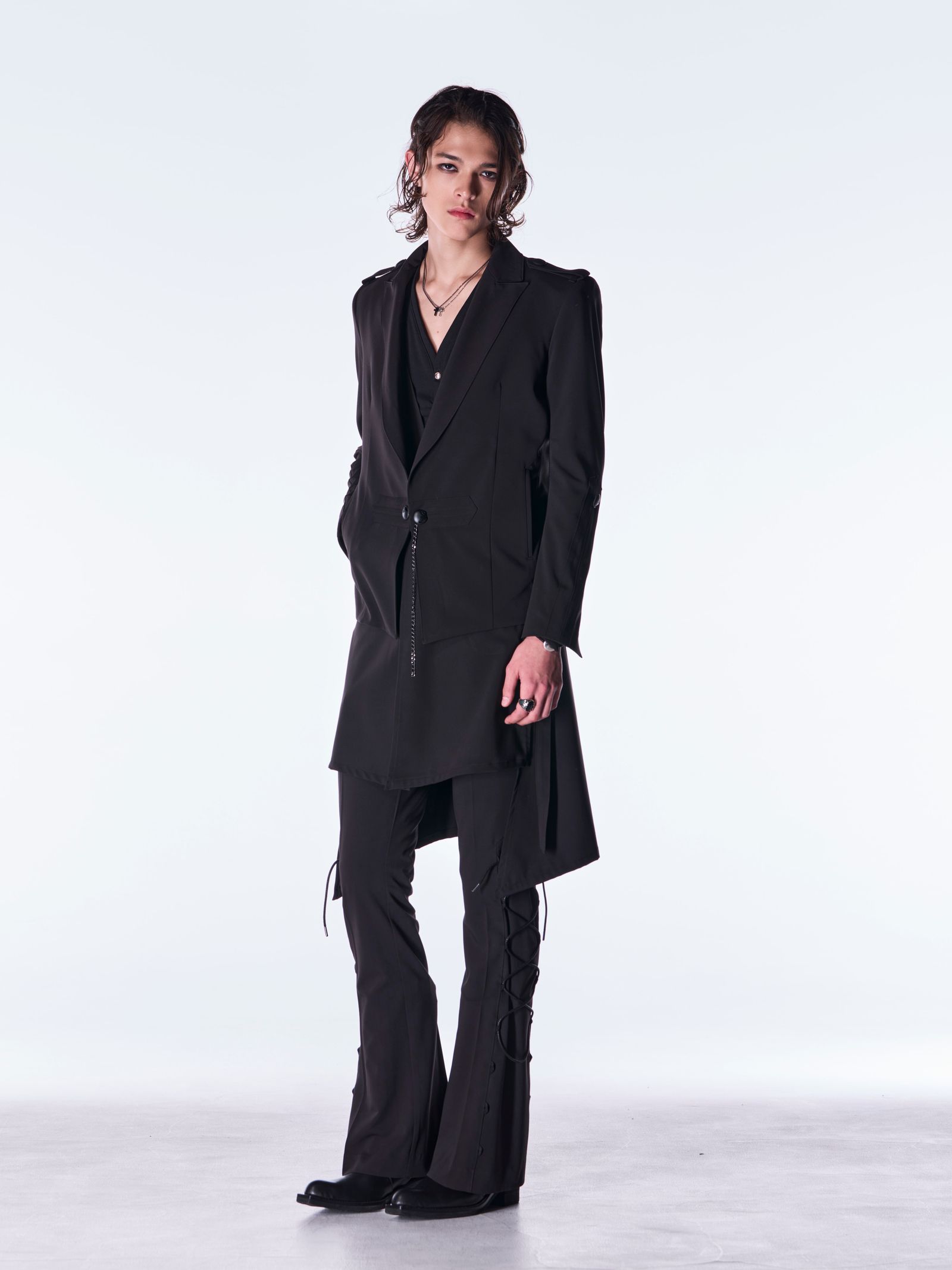 【予約品 6月29日(月) 締切】PE Gabardine Short Goth Jacket / ショート ゴスジャケット / ブラック