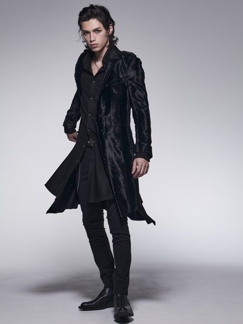 《予約品》 LongPeackedJacket / ロングジャケット / ブラック 【kiryuyrik】 10月以降入荷予定