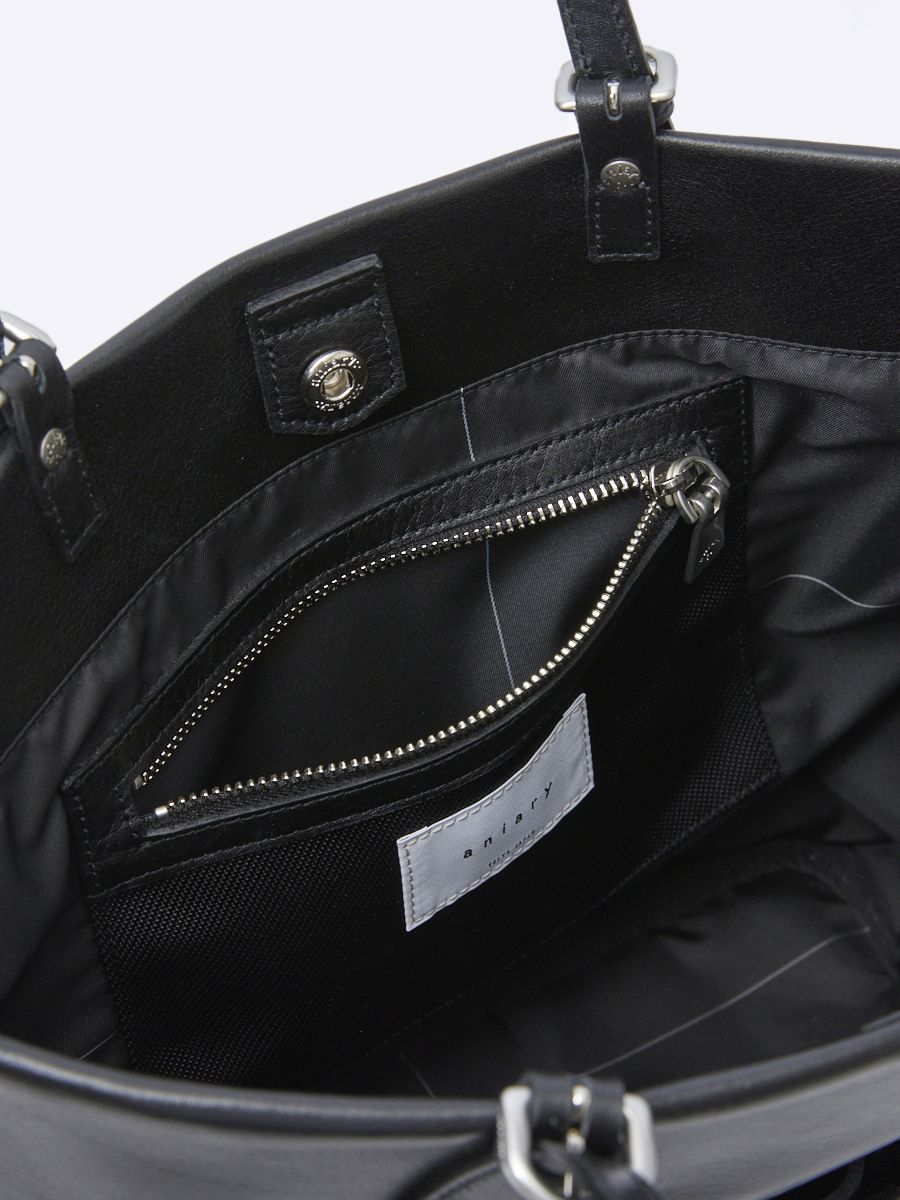 トートバック Artisan Leather (牛革/日本製) BLACK【aniary】