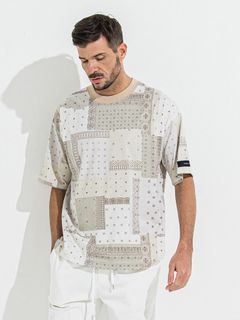 【予約品 】BANDANA OVER TEE / バンダナオーバーサイズTシャツ / ベージュ