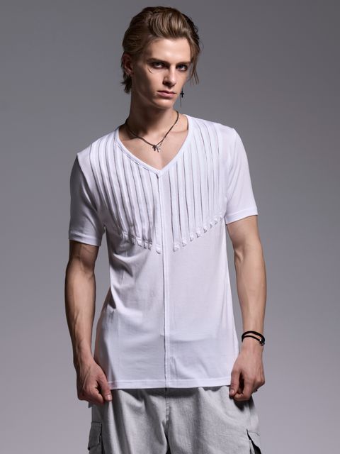 【予約品 1月4日(日) 締切】CutFrill-T / カットフリルTシャツ / ホワイト