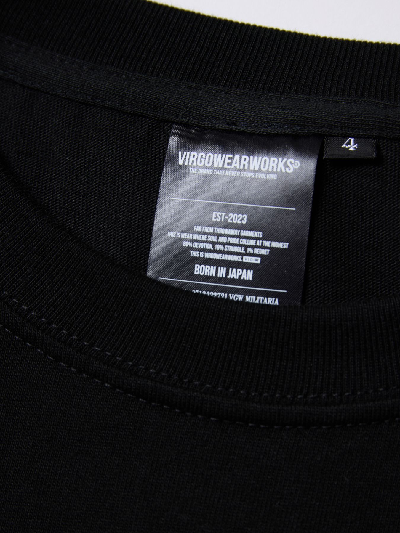 AFTER IMAGE LST / プリント ロングスリーブTシャツ / BLACK