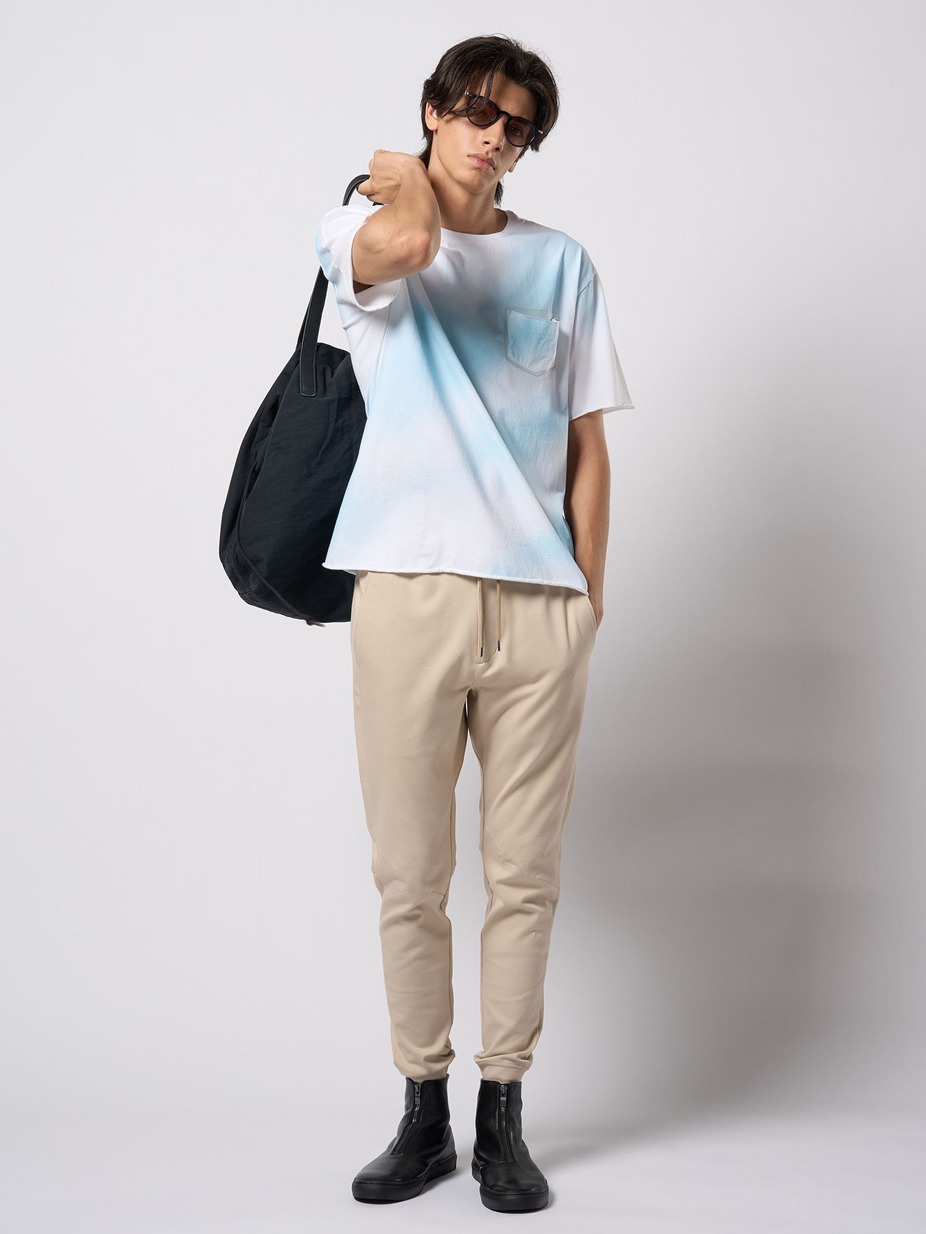 【予約品 9月23日(火) 締切】vintage drawstring tote bag / ヴィンテージ ドローストリング トートバッグ / ブラック