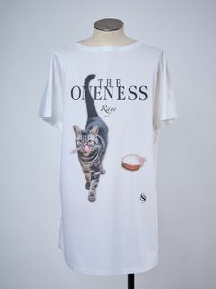 【予約品 4月26日(日) 締切】《犬猫保護活動チャリティー企画》Organic Cotton French Sleeve T / オーガニックコットン フレンチスリーブ Tシャツ / ホワイト