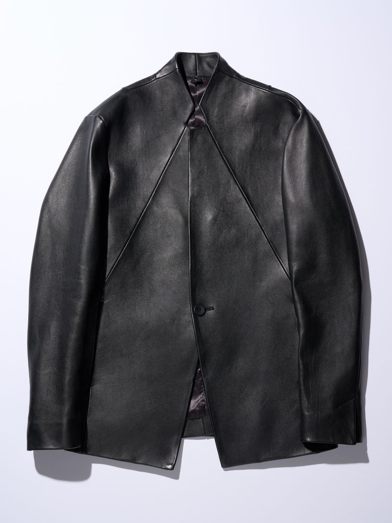wjk - 【予約品】 seam jacket / レザージャケット / ブラック wjk - 【予約品】 seam jacket / レザージャケット / ブラック