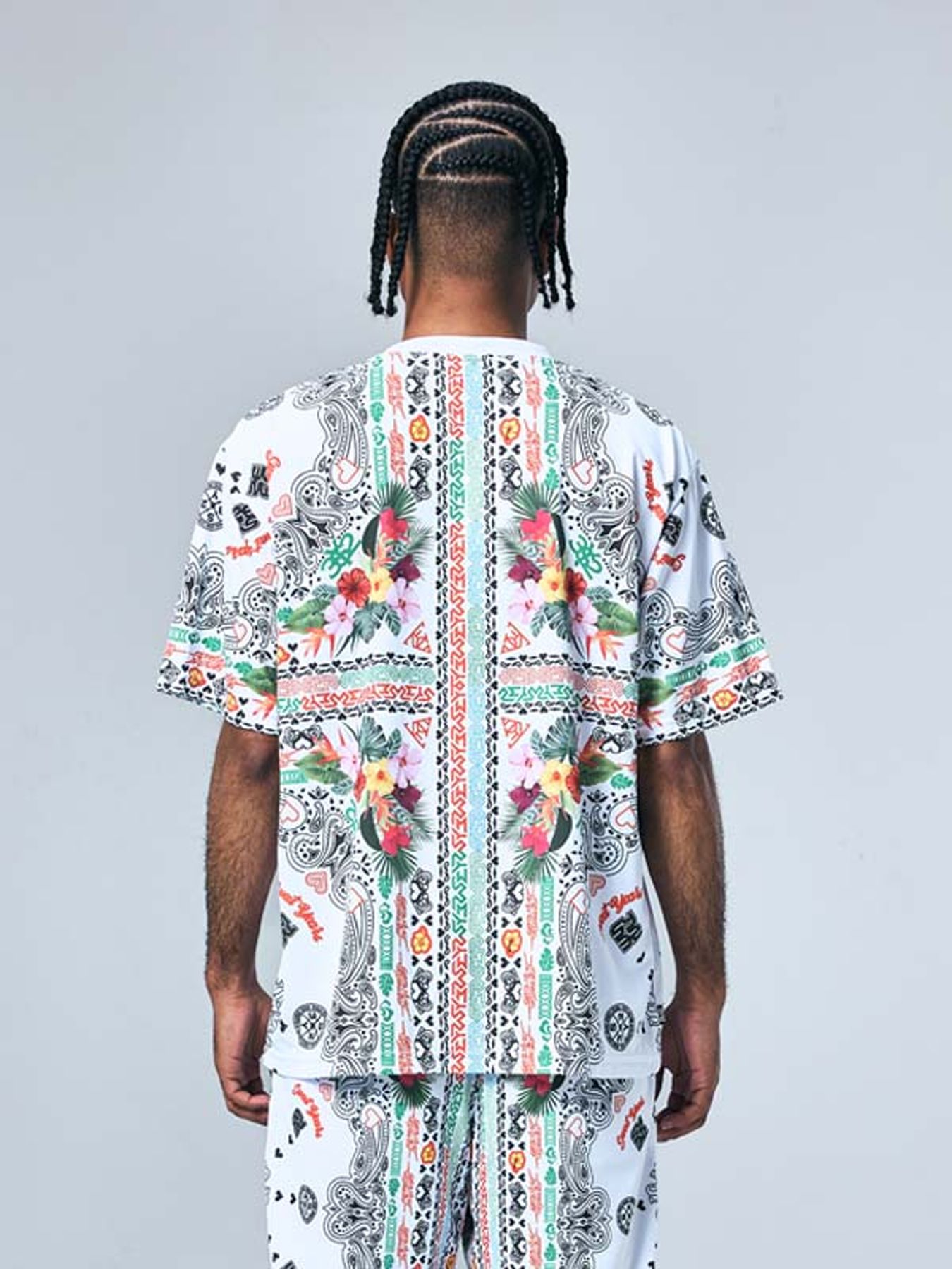 RESORT PAISLEY TEE / リゾート ペイズリー Tシャツ / ブラック【SY32 by SWEET YEARS GOLF】