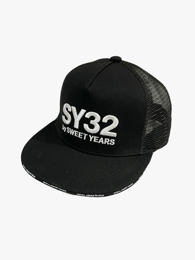 SY32 by SWEET YEARS - 3Dロゴ メッシュキャップ / BLACK 【SY32 by