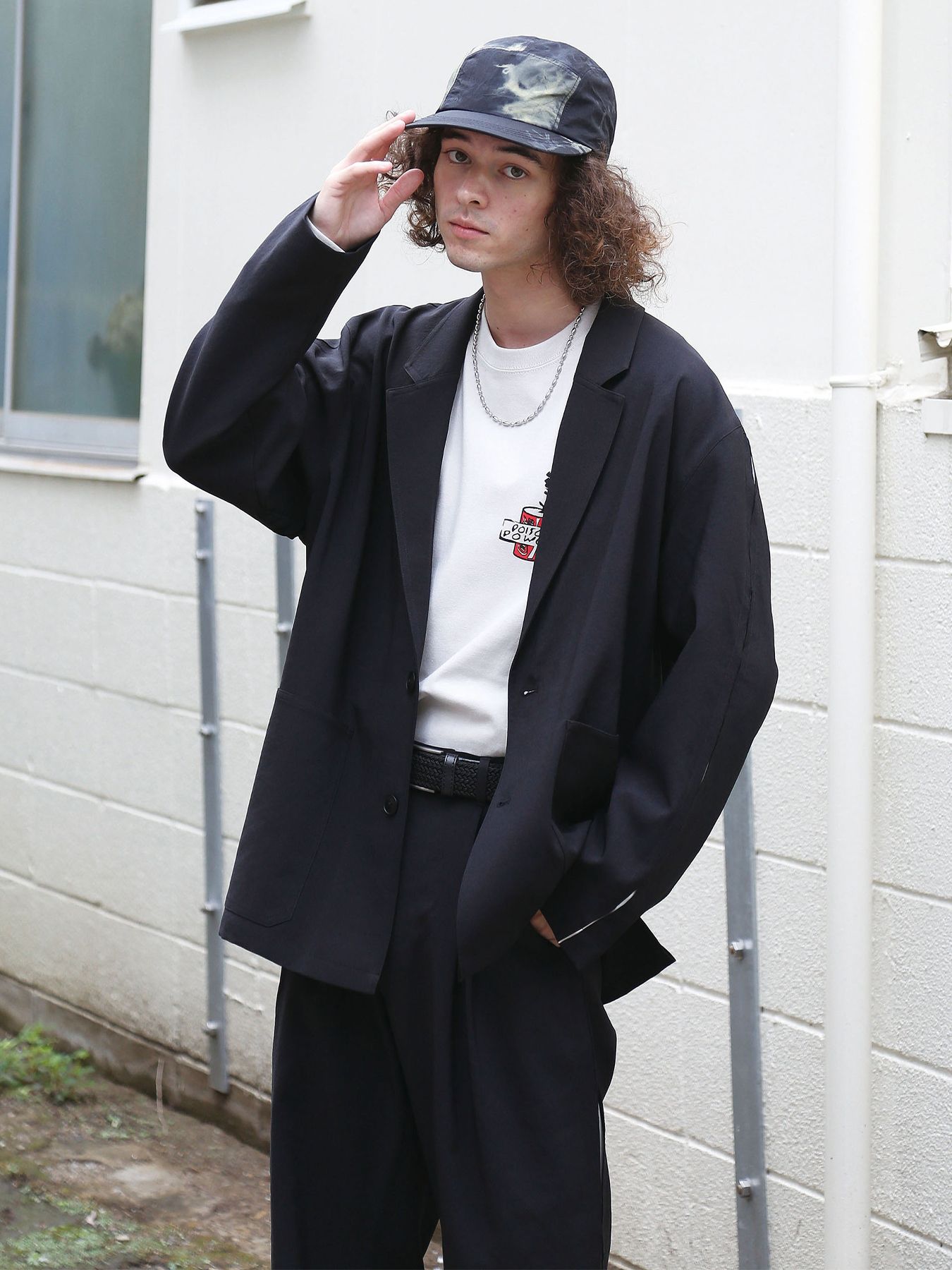 UNTRAD JACKET / ブラック×ホワイト【QUOLT】