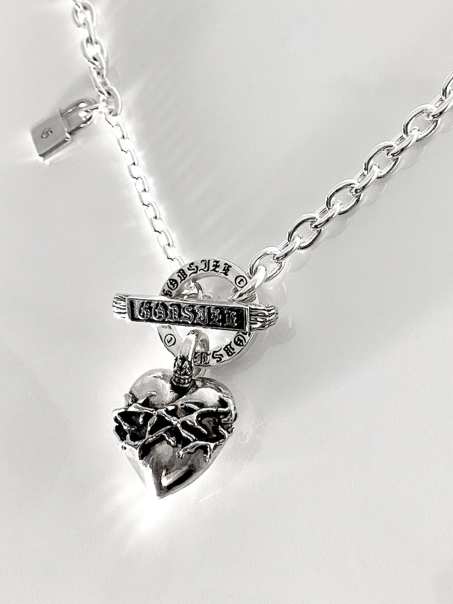 《受注生産》HEART NECKLACE T-BAR / ハートネックレス Tバー / 注文から2～3週間後入荷予定