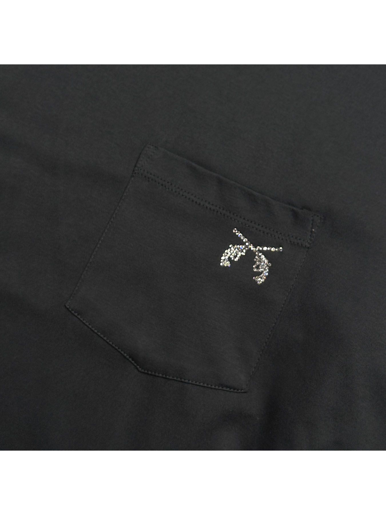 【予約品 8月10日(日) 締切 】POCKET L/S T CRY / ポケット ロングスリーブ Tシャツ / クリスタル ブラック