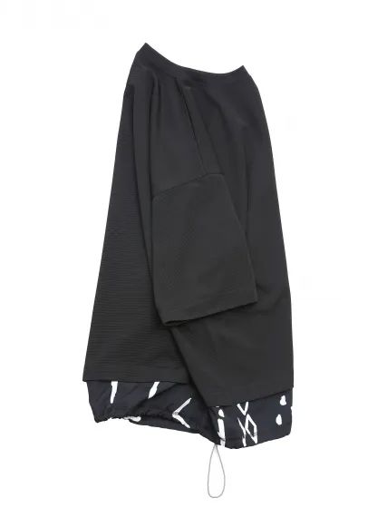 PARM CUTSEW / BLACK/ ブラック×プリント