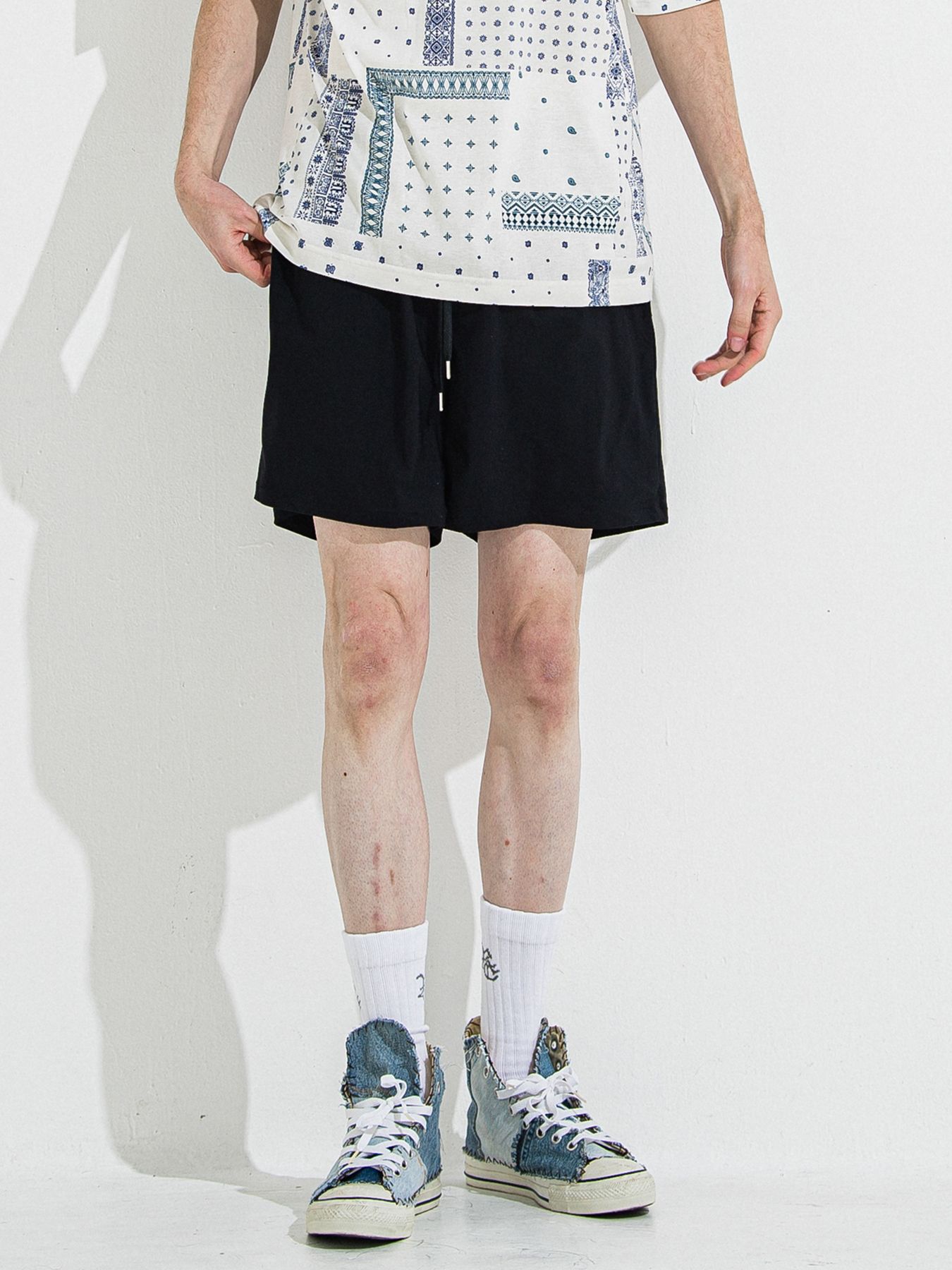 【予約品 】TV NYLON SHORTS / ティーヴィーナイロンショーツ / ブラック