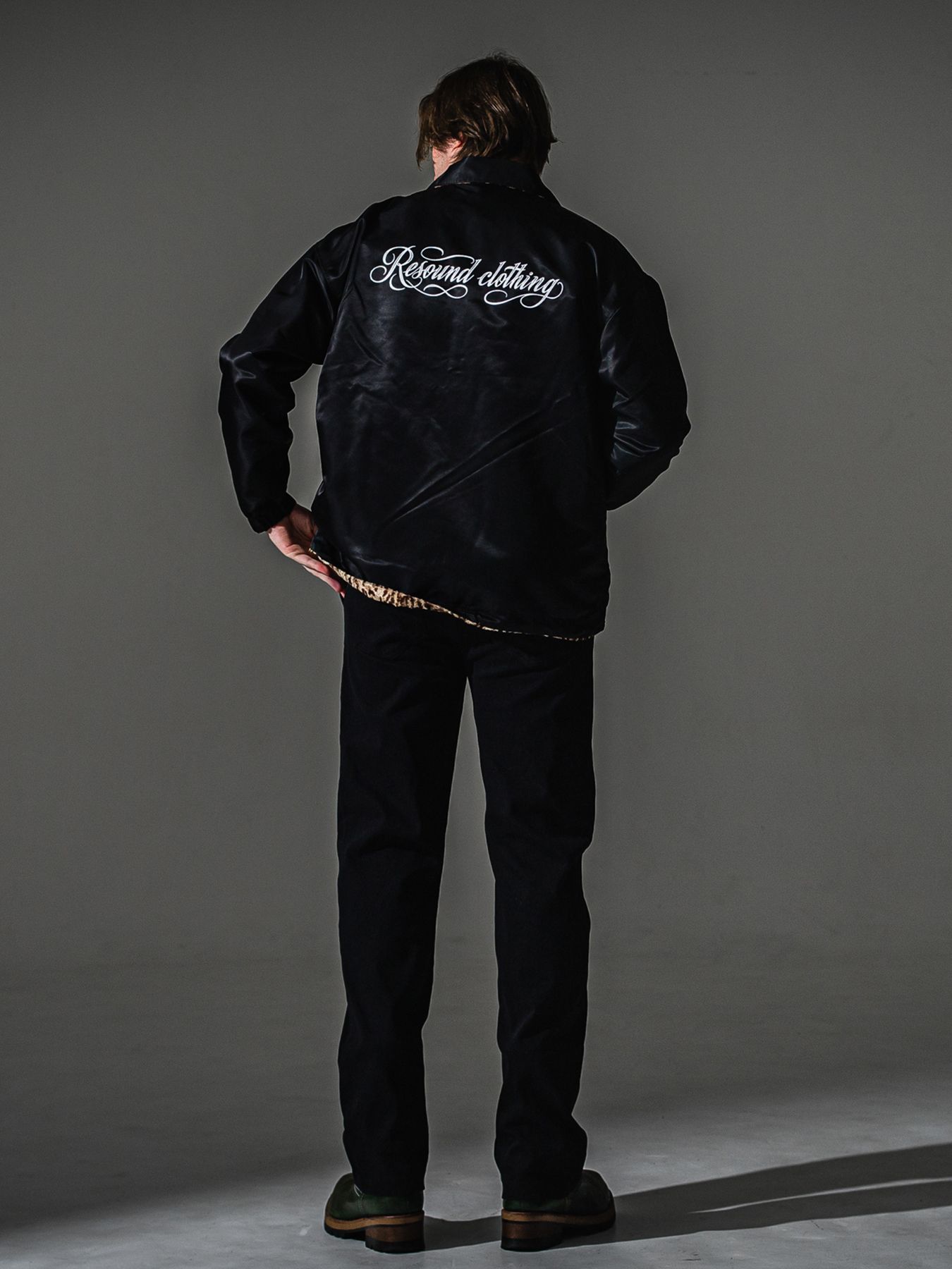 【予約品】DENIM JERSEY WIDE PT / デニムジャージー ワイドパンツ / ブラック