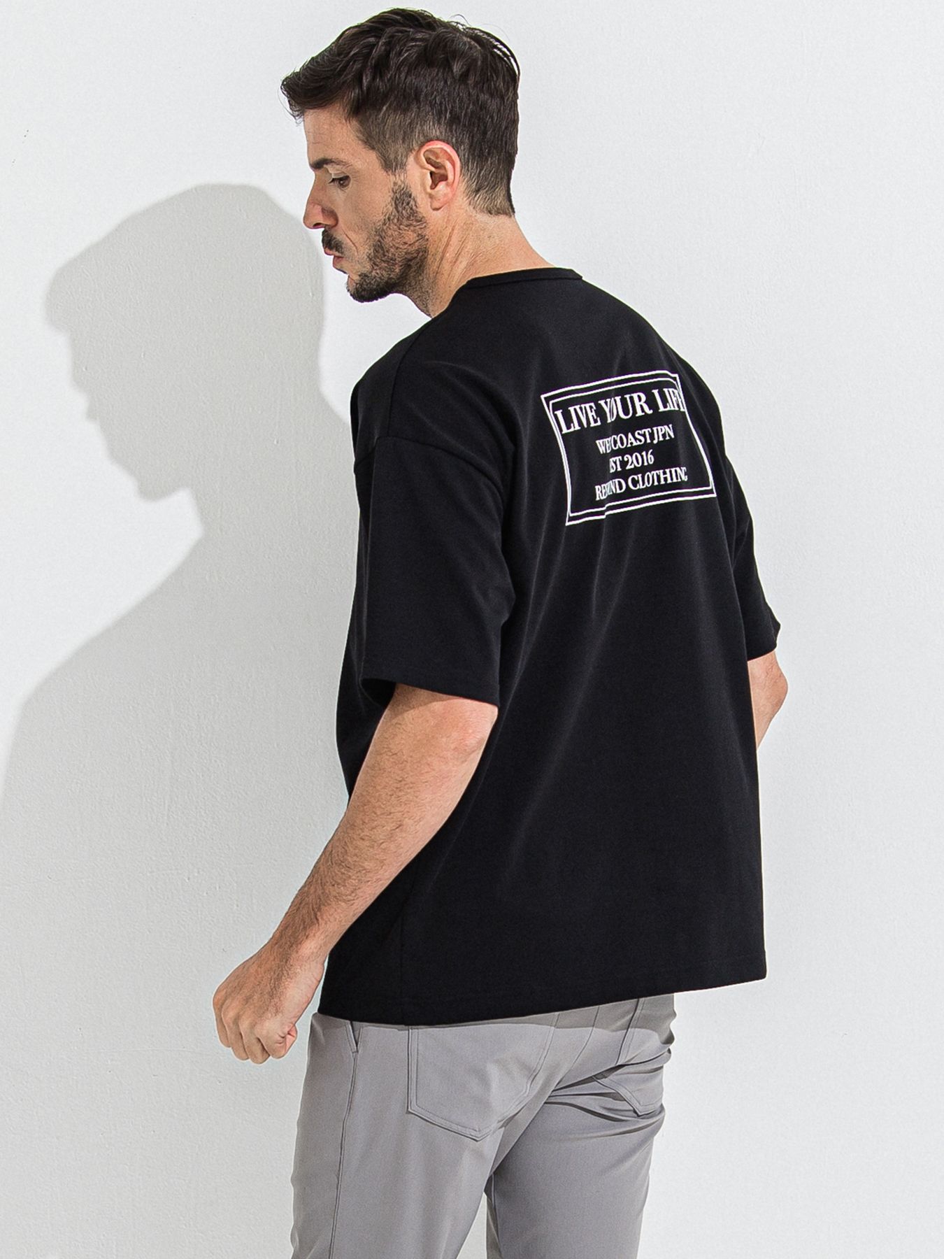 CREW OVER TEE /  クルーオーバーサイズTシャツ / ブラック